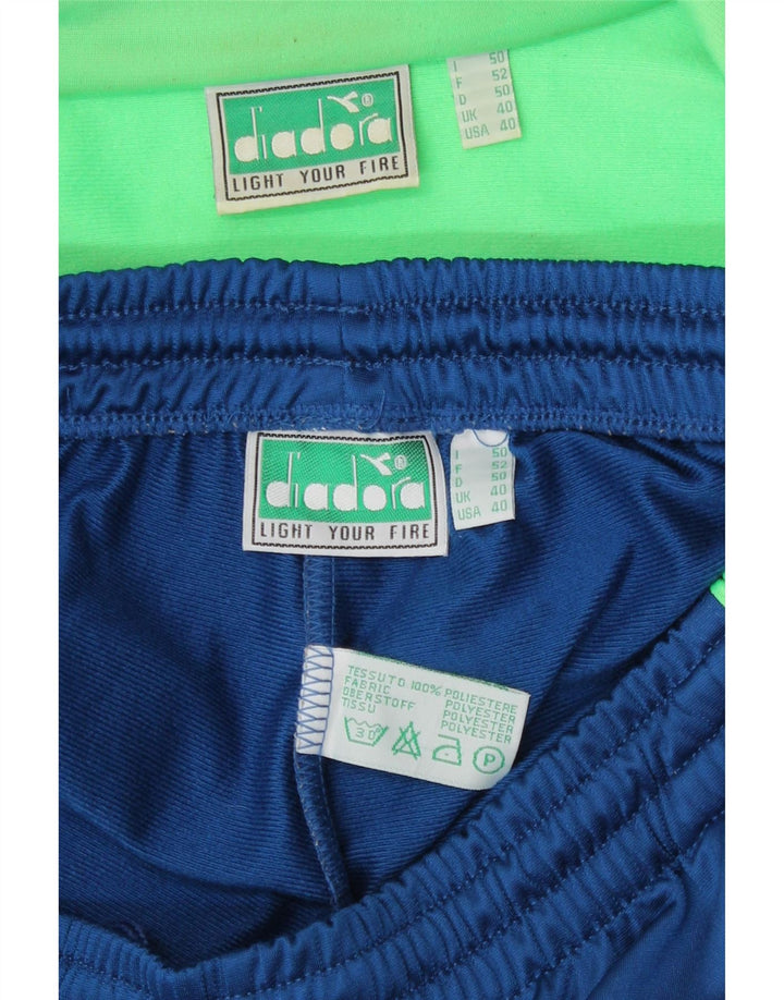 Tuta intera da uomo Diadora Graphic UK 40 Poliestere color block blu medio