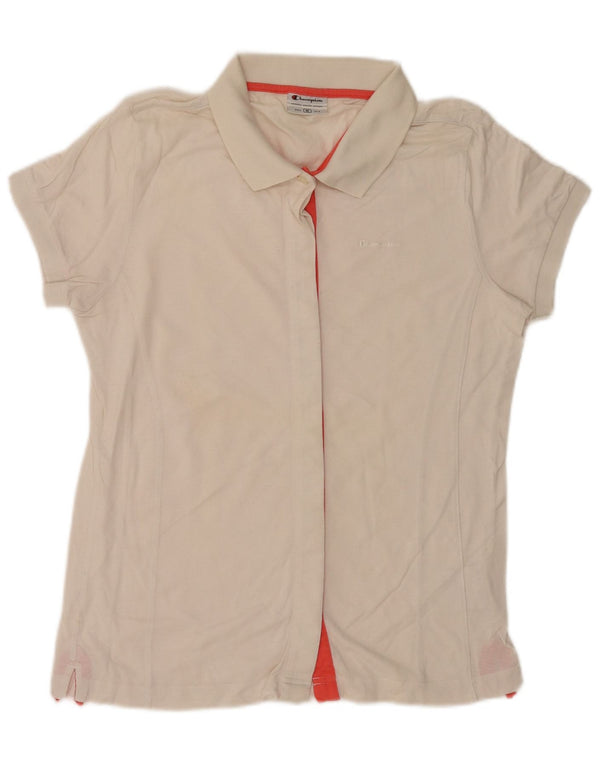Camicetta a maniche corte da donna Champion UK 14 Cotone bianco medio