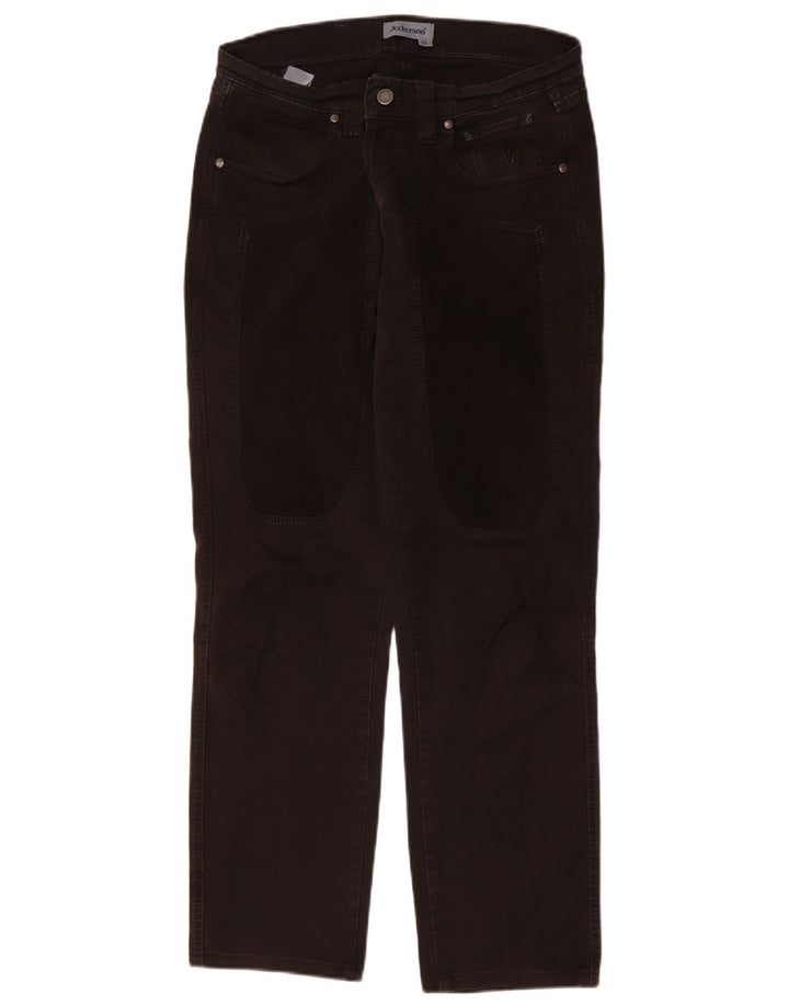 Jeans dritti da donna Jeckerson W32 L29 cotone nero