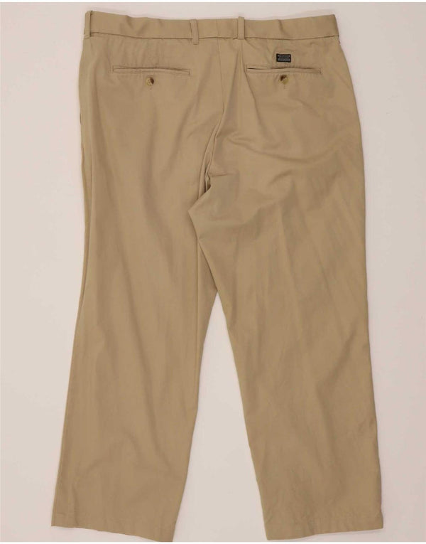 Pantaloni chino dritti da uomo Marks & Spencer W40 L29 cotone beige