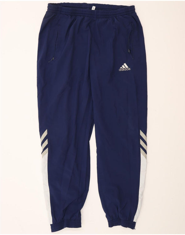Pantaloni da tuta da uomo ADIDAS Joggers UK 44/46 Large Blu Navy Poliestere