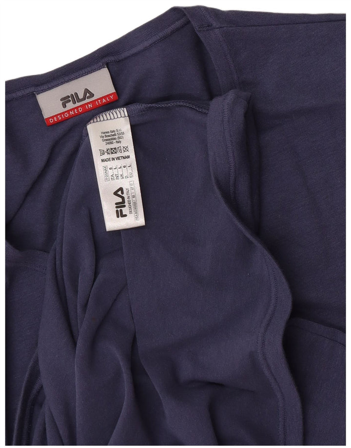 Maglietta Fila da donna Top UK 14 Large Blu Navy