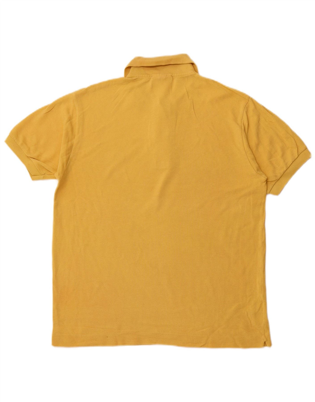 Polo LACOSTE da uomo vestibilità classica taglia 4 cotone giallo medio
