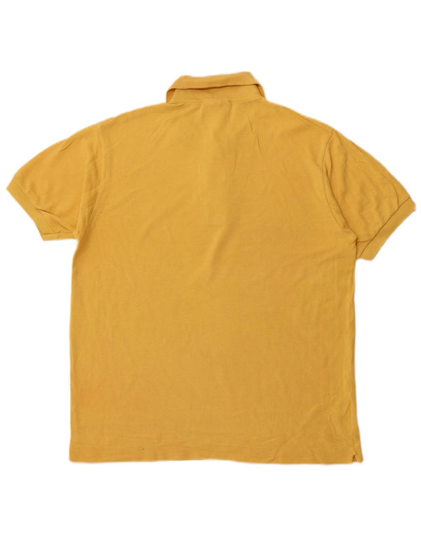 Polo LACOSTE da uomo vestibilità classica taglia 4 cotone giallo medio