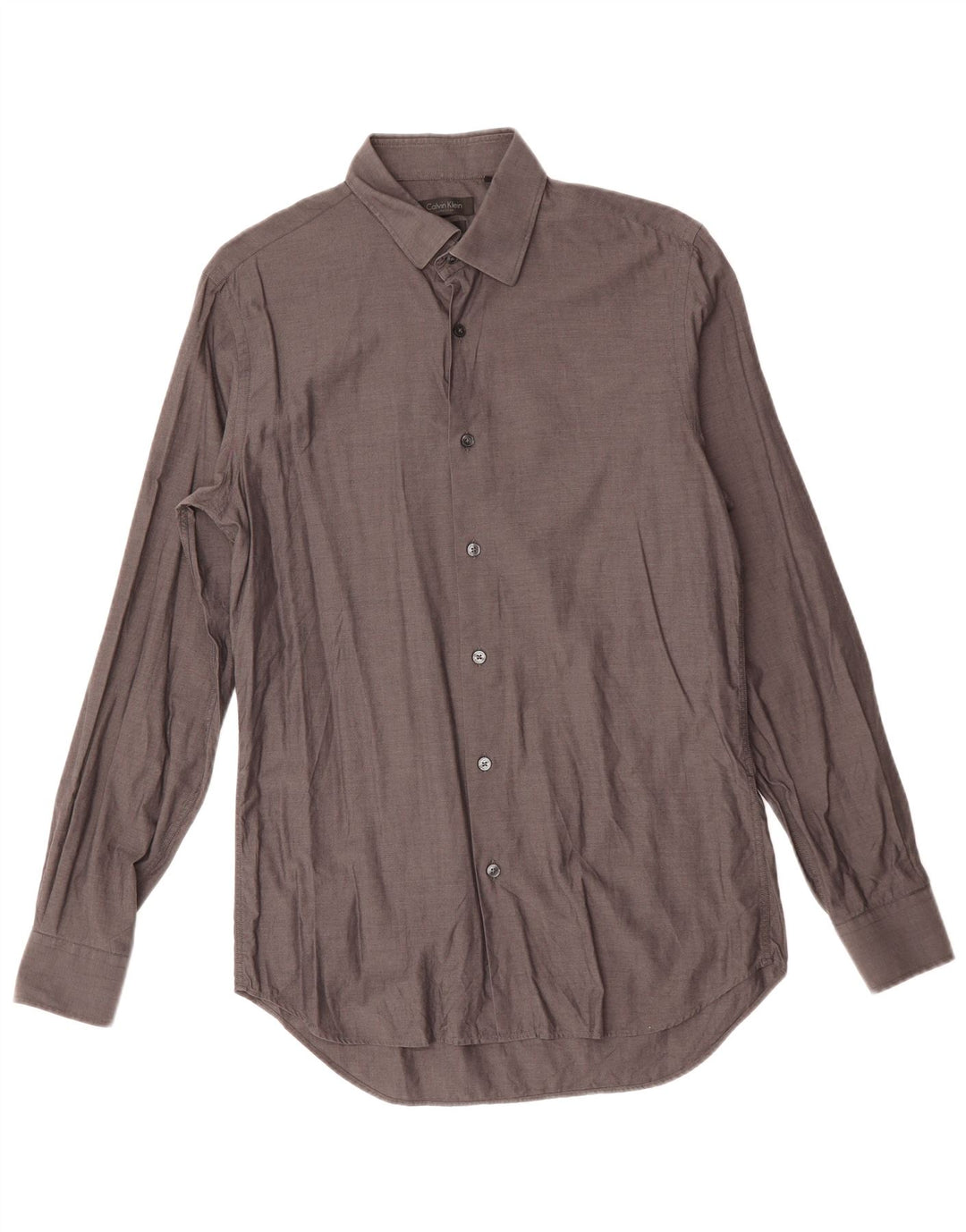 CALVIN KLEIN Camicia slim fit da uomo taglia 41 16 grande grigia