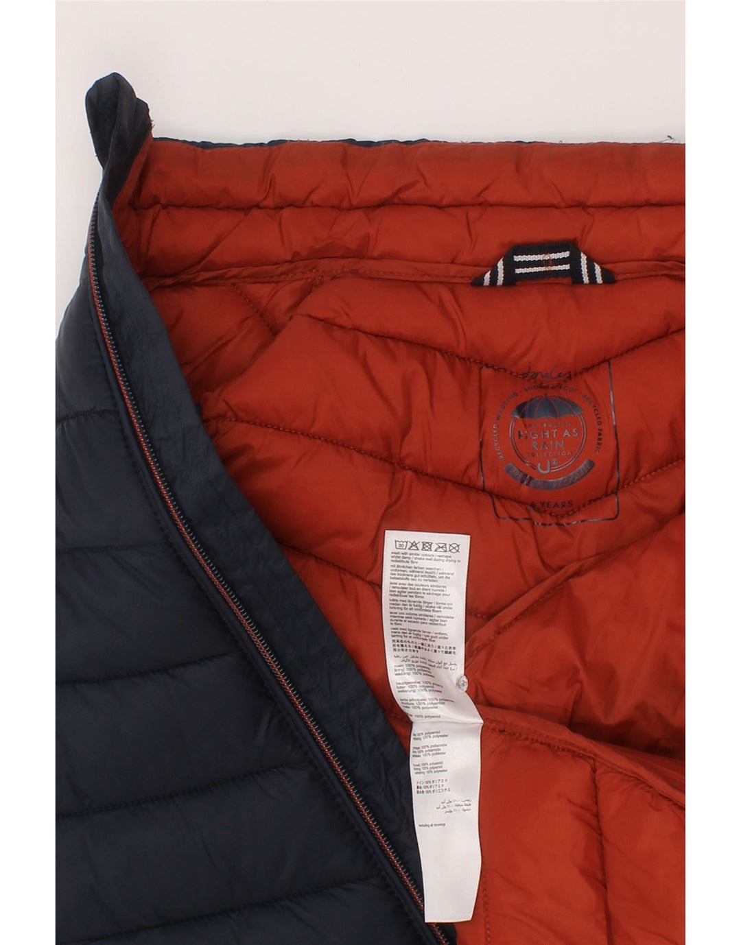Gilet imbottito per bambina Joules 5-6 anni in poliammide blu navy