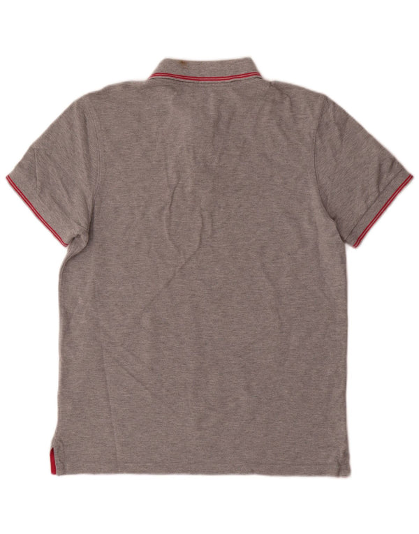 Polo Joules da uomo slim fit in cotone grigio medio