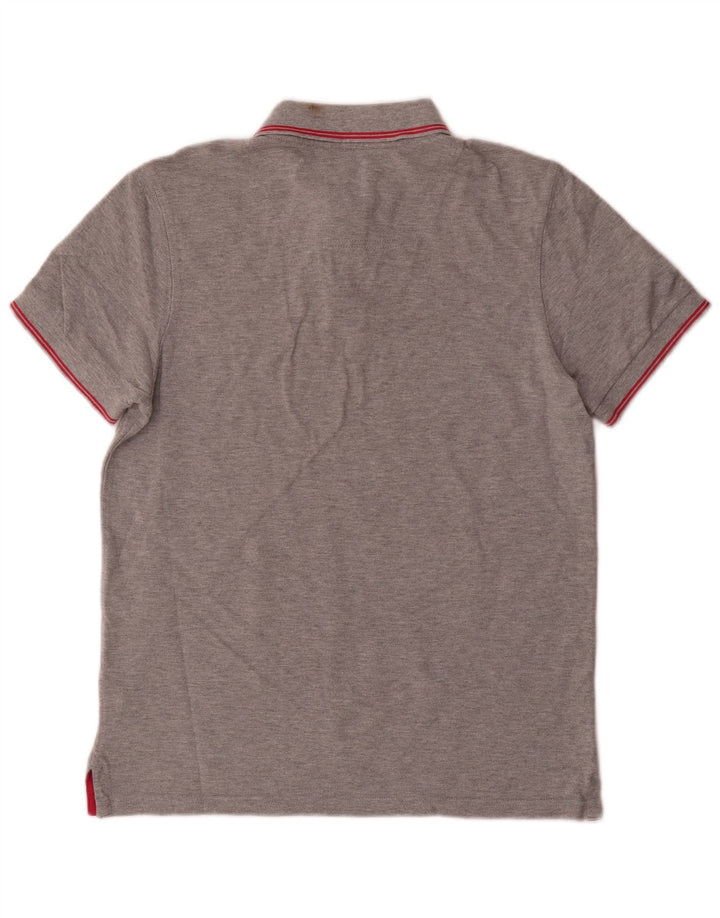 Polo Joules da uomo slim fit in cotone grigio medio