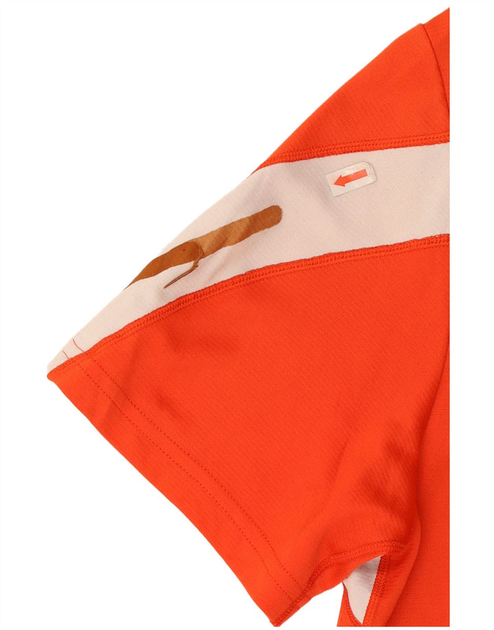 T-shirt da uomo New Balance Top in poliestere color block arancione medio