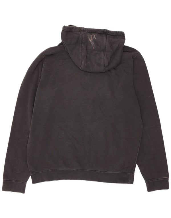 Felpa con cappuccio da uomo Nike, cotone medio nero