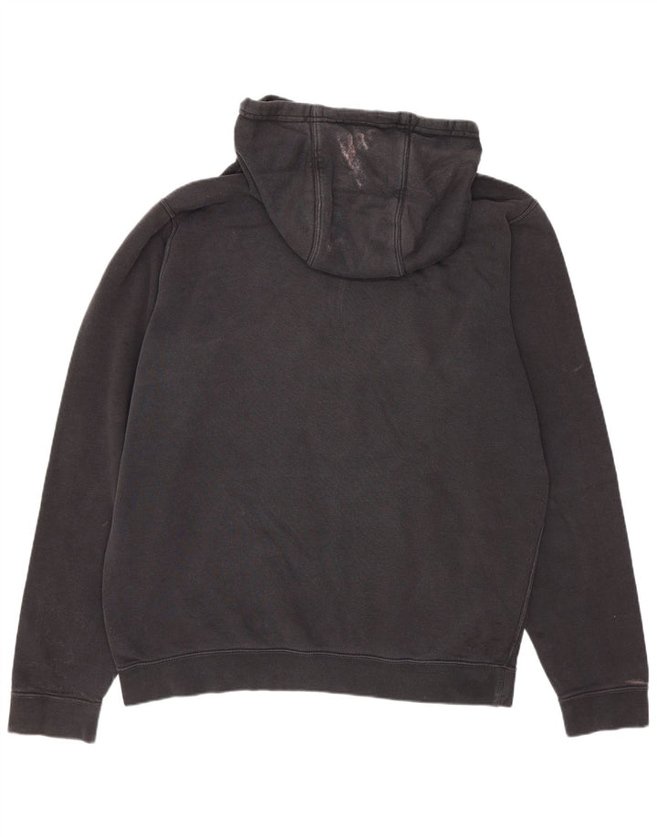 Felpa con cappuccio da uomo Nike, cotone medio nero