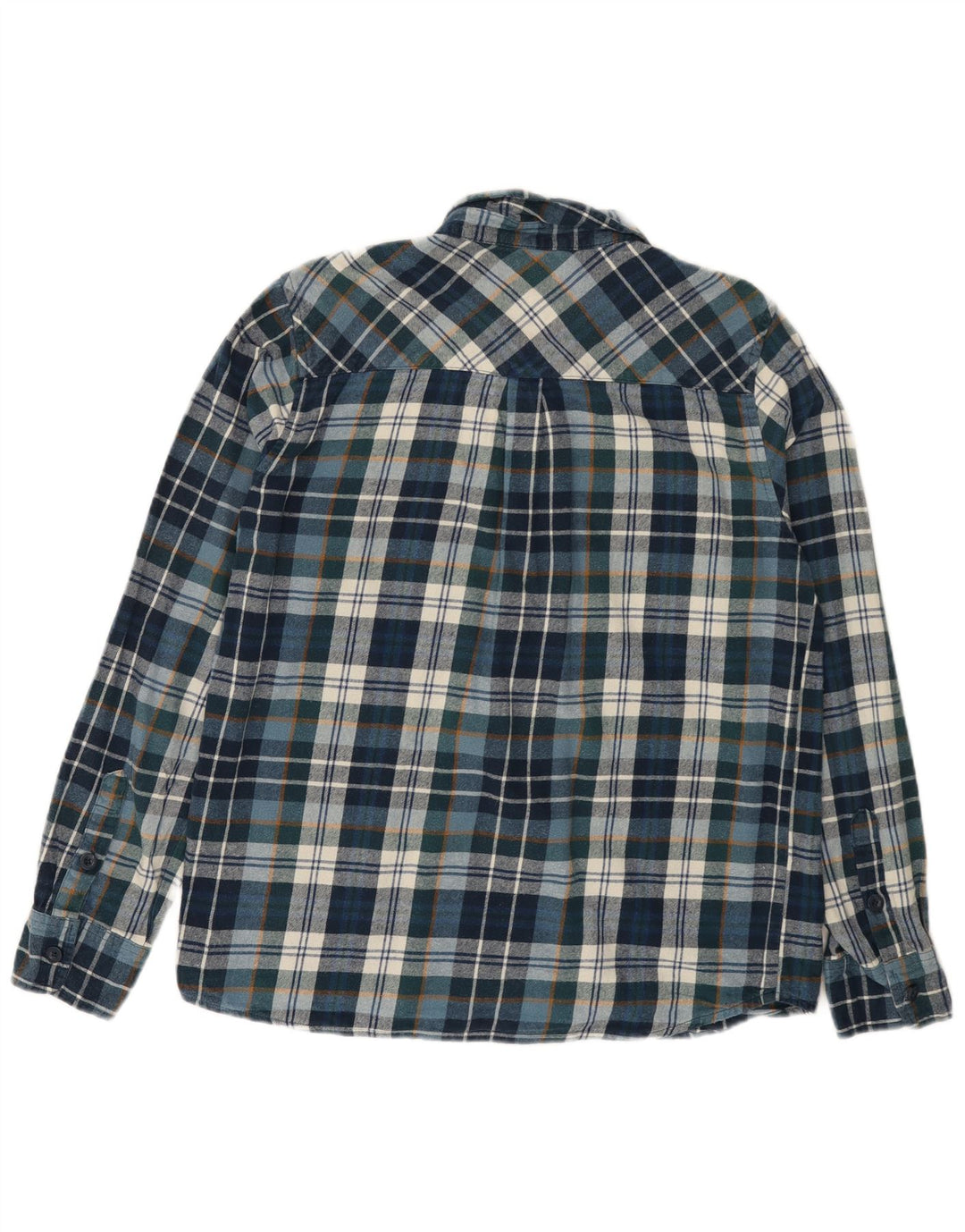 MOUNTAIN WAREHOUSE Camicia da uomo in flanella di cotone a quadri blu grandi