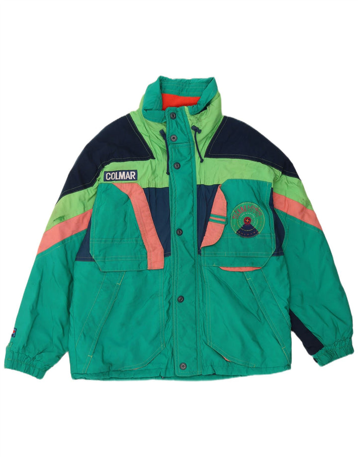 Giacca da sci con cappuccio da uomo Colmar IT 52 Large Green Colourblock