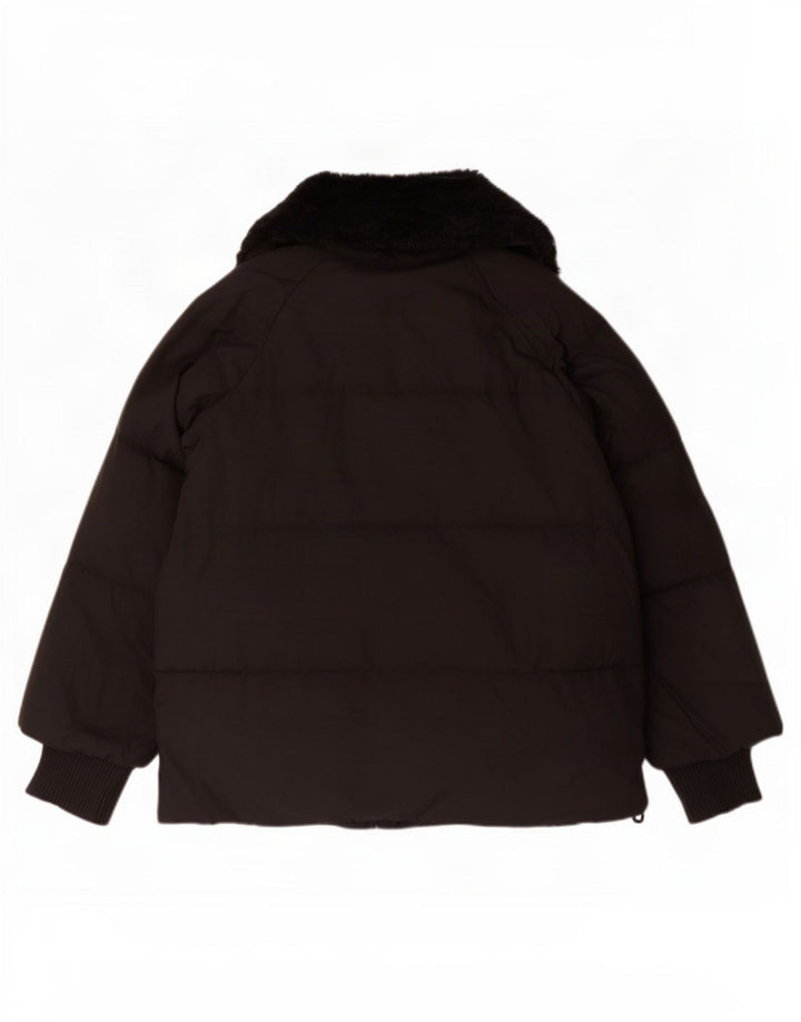 Giacca imbottita oversize da donna Marks & Spencer UK 16 grande poliestere nero