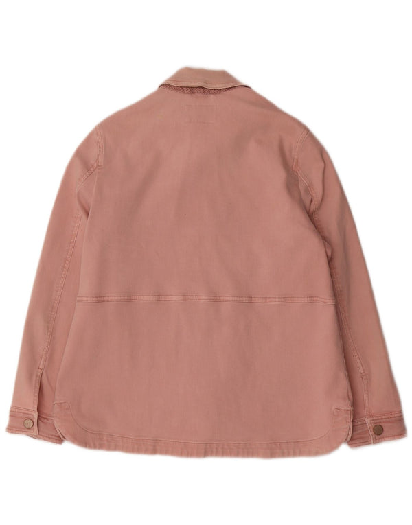 Giacca in denim da donna Joules UK 12 cotone rosa medio