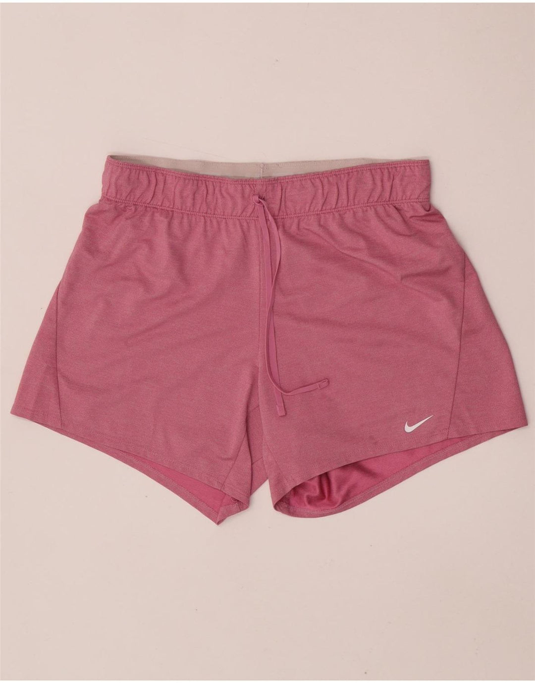 Pantaloncini sportivi Nike Dri Fit da donna UK 14 poliestere rosa medio
