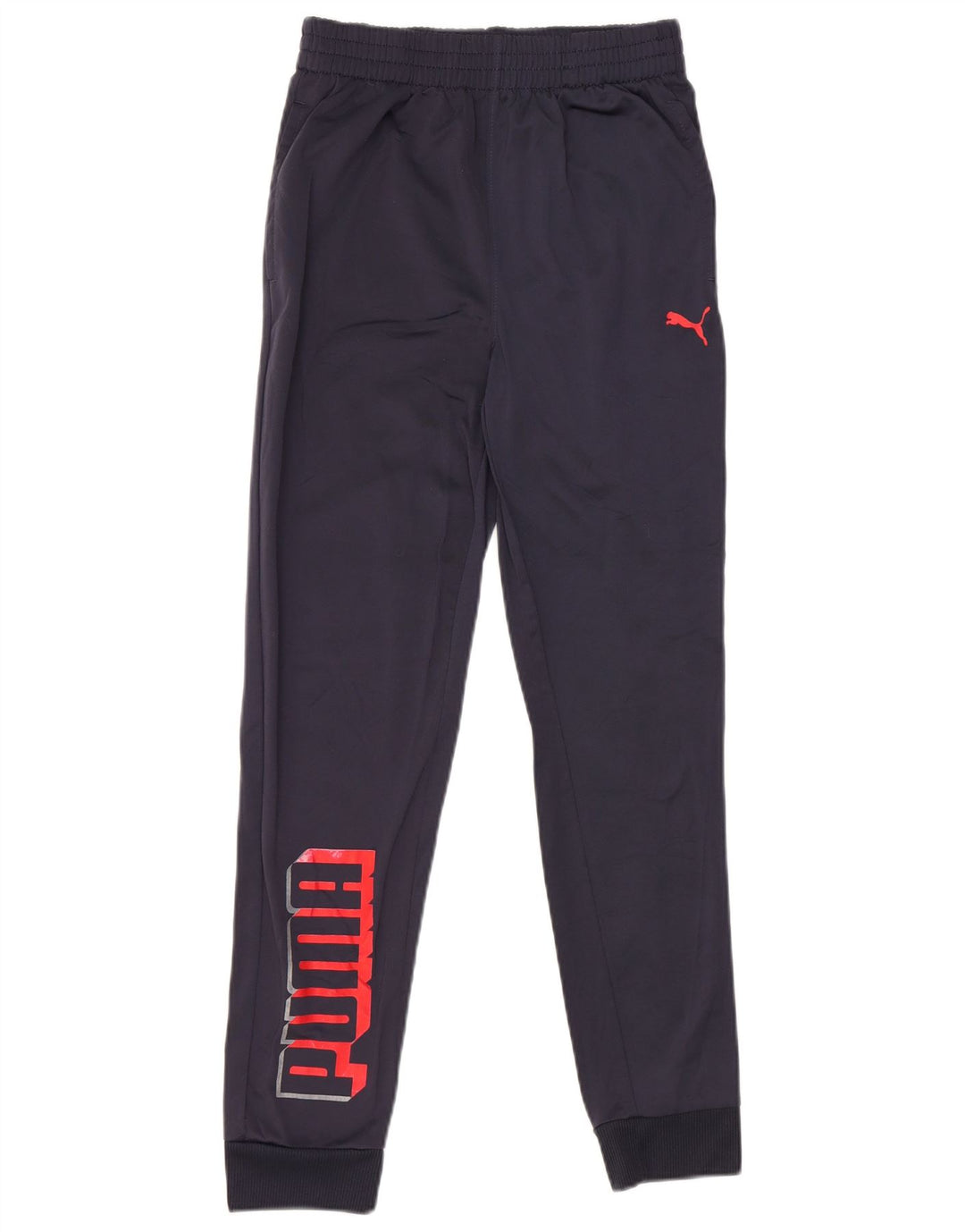 Pantaloni da tuta con grafica PUMA da ragazzo, pantaloni da jogging, 13-14 anni, grande, blu navy