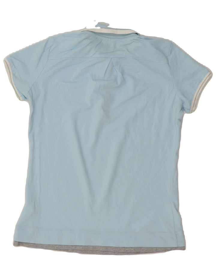 CHAMPION Womens Polo Shirt UK 16 Large Blue Cotton Vintage Champion and Second-Hand Champion from Messina Hembry 