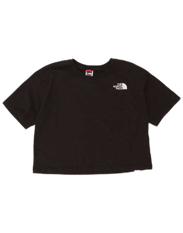 The North Face T-shirt corta oversize da donna Top UK 10 Small Cotone nero