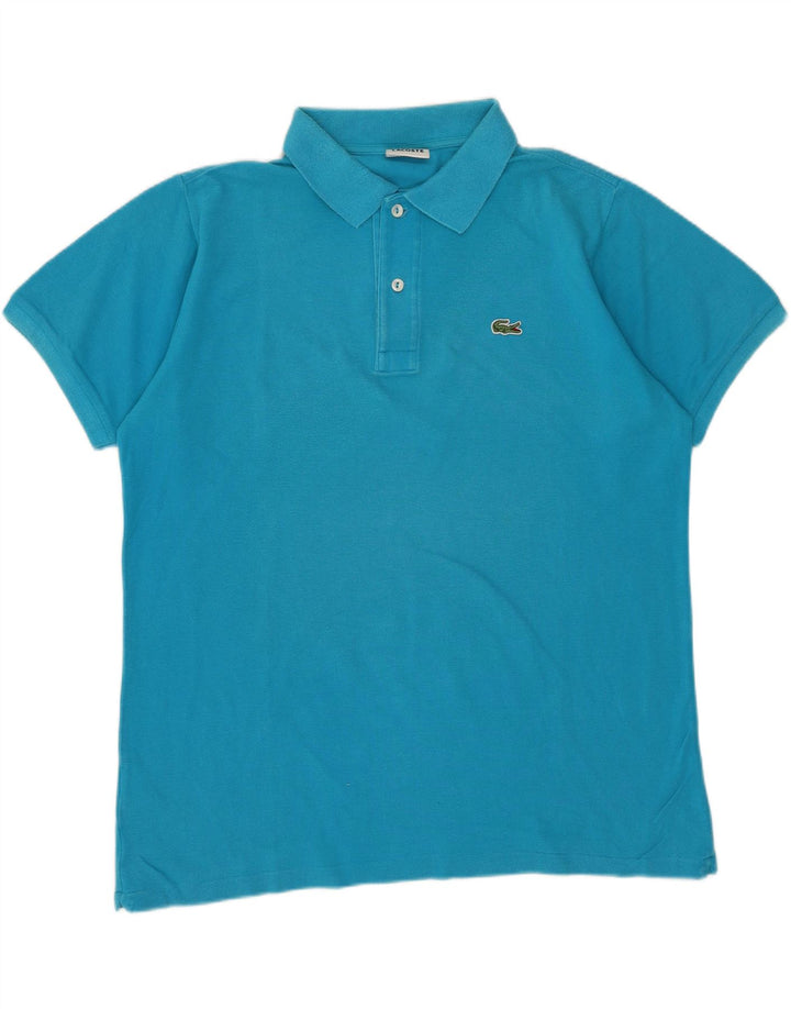 Polo da uomo LACOSTE taglia 4 cotone blu medio