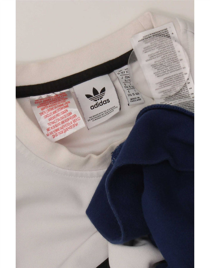 Felpa grafica da ragazzo Adidas 15-16 anni multicolore Colourblock