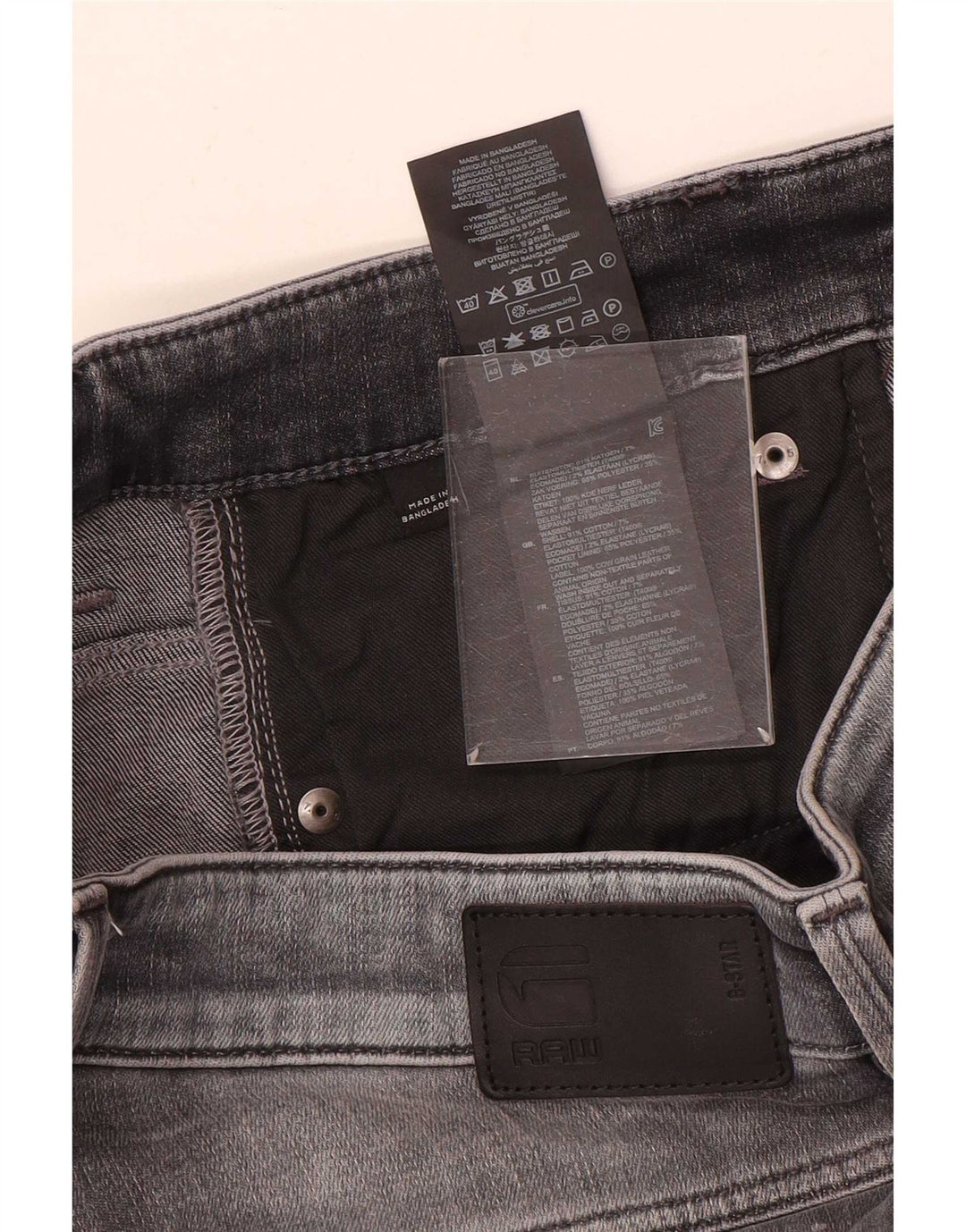Pantaloncini di jeans slim da uomo G-Star W30 Grigio medio