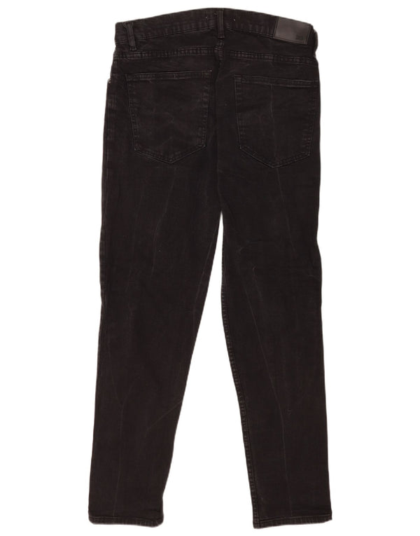 Jeans slim da uomo Zara EU 44 Large W34 L29 cotone nero