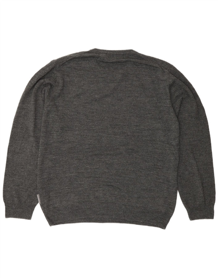 Maglione maglione girocollo da uomo French Connection XL grigio acrilico
