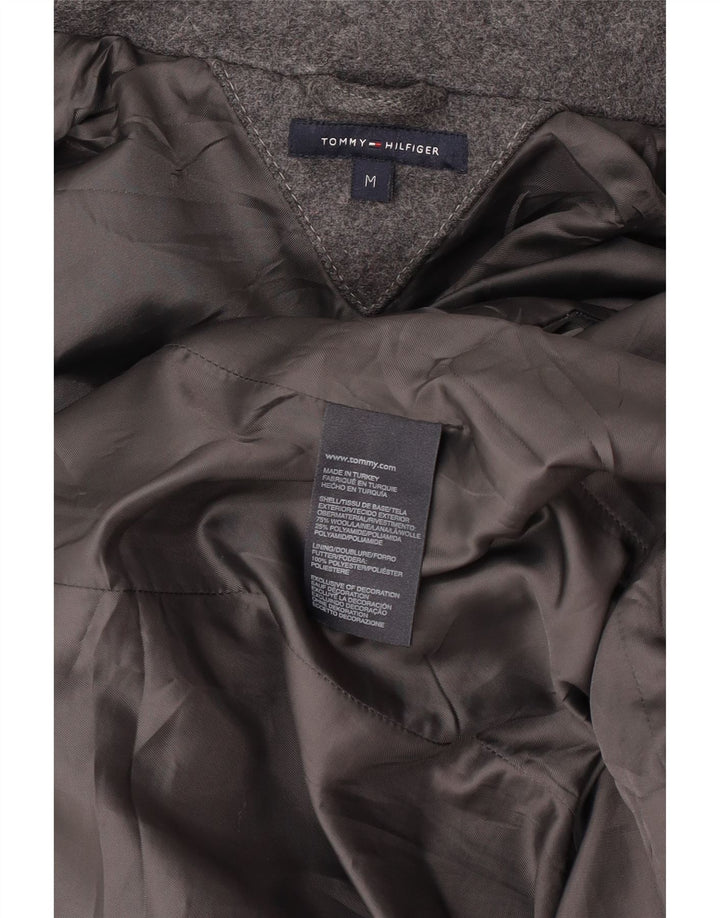 Montgomery con cappuccio da donna Tommy Hilfiger UK 14 Lana grigio medio
