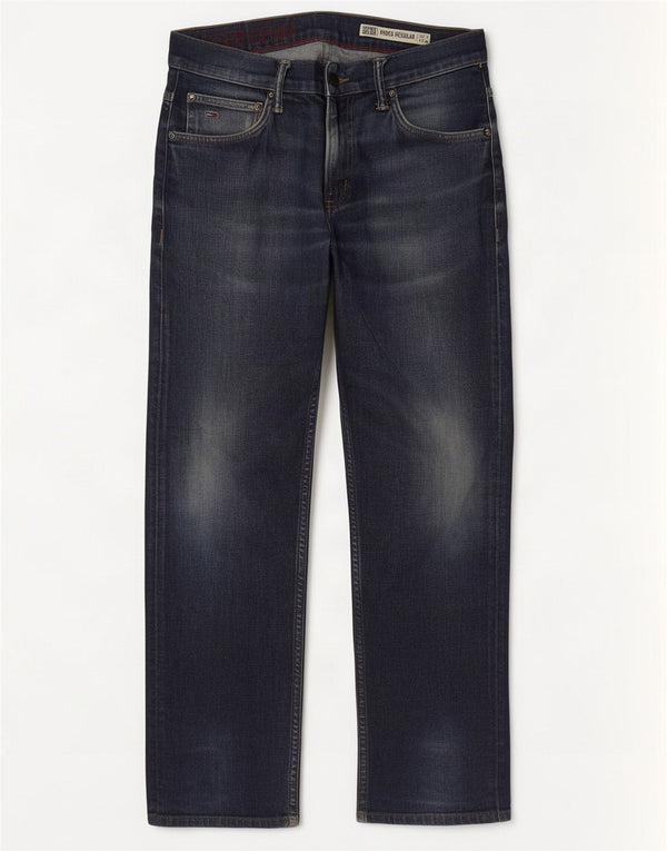 Tommy Hilfiger Uomo Ryder Regular Jeans dritti W33 L30 Blu Navy Cotone