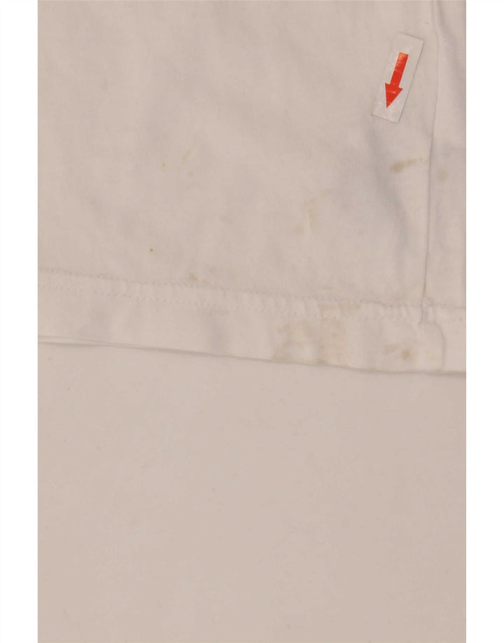 T-shirt grafica da uomo Adidas Top grande in cotone bianco