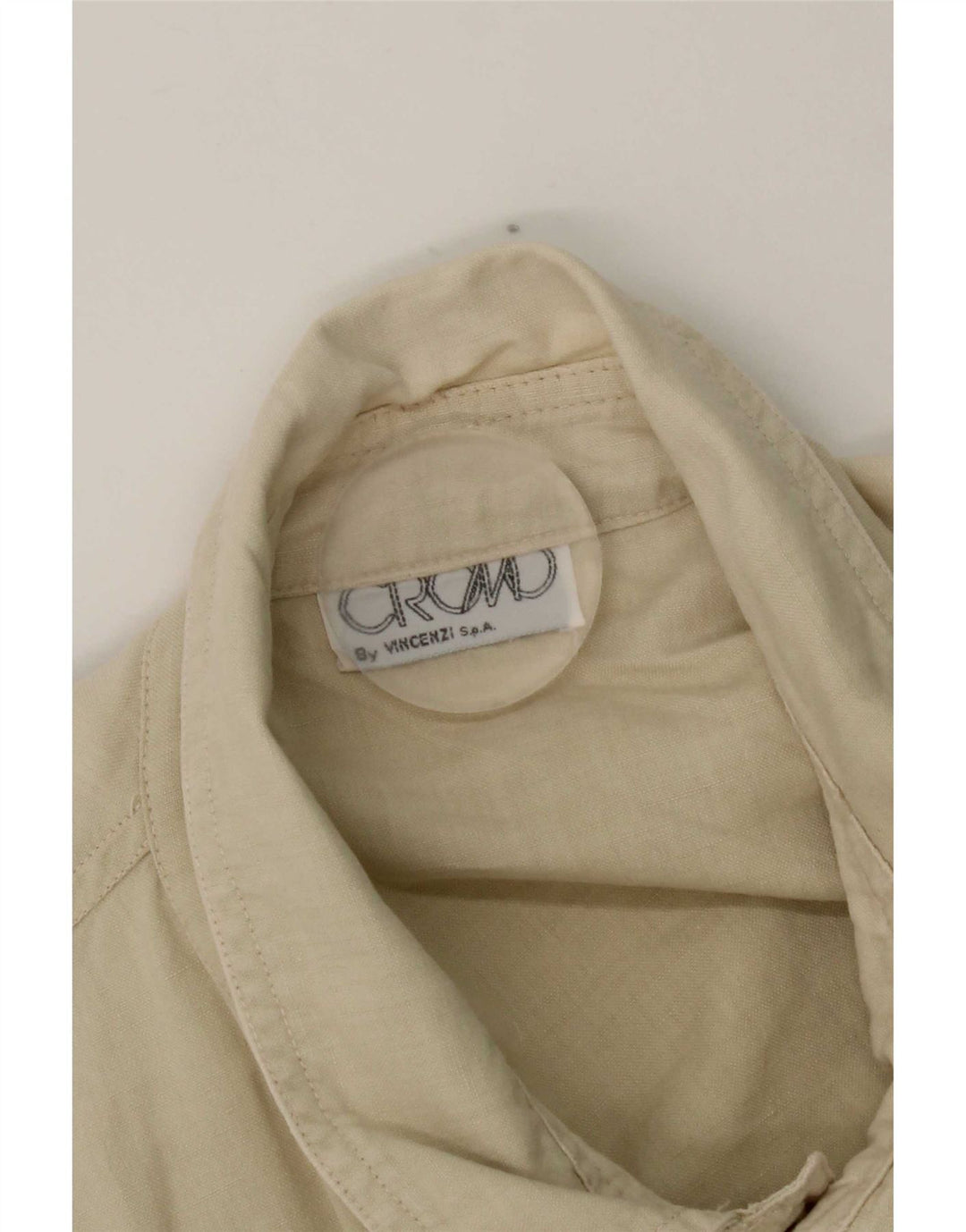Giacca utilitaria vintage da donna UK 16 grande beige