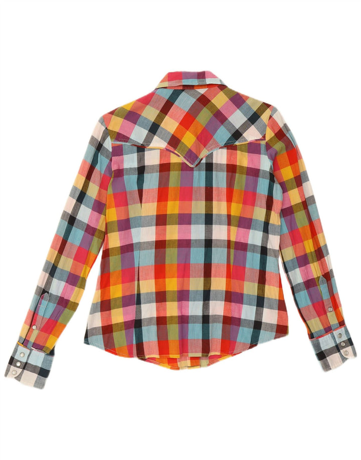Camicia da donna Marlboro Classics IT 42 Cotone a quadri multicolore medio