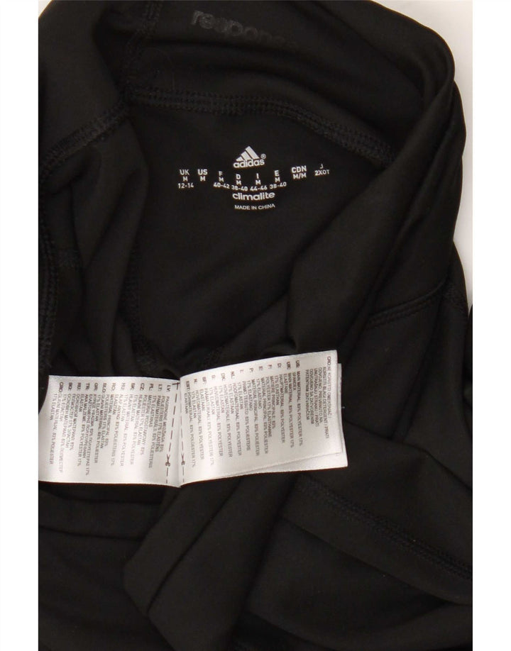Leggings corti Adidas da donna UK 12/14 Poliestere nero medio