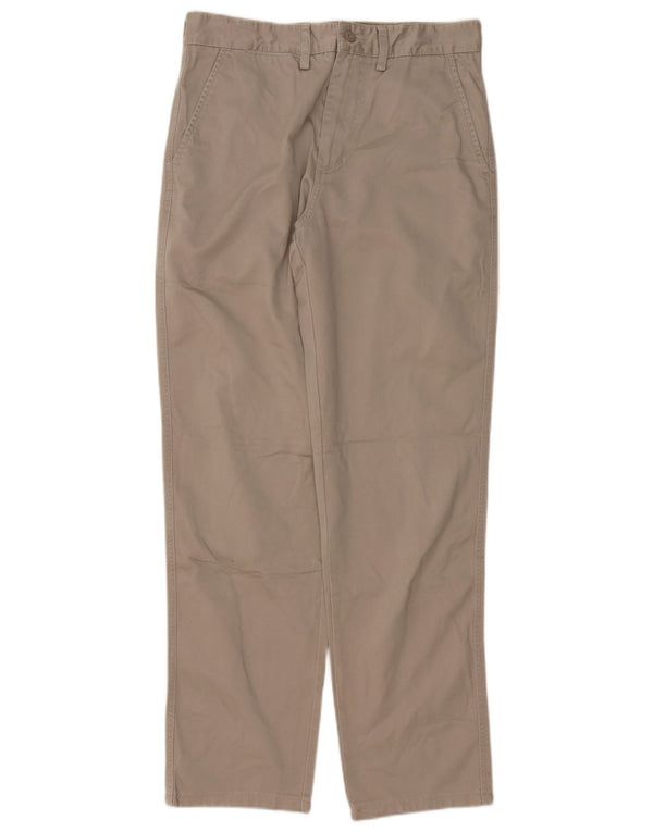 Pantaloni chino dritti da uomo Avirex W30 L31 in cotone beige