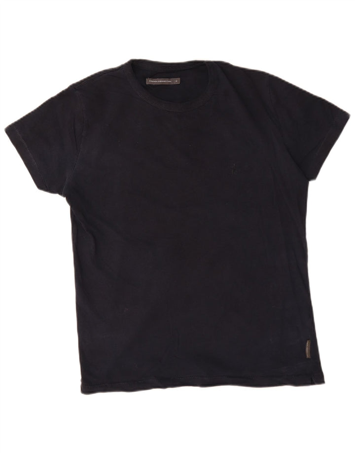 T-shirt da uomo French Connection Top in cotone blu navy medio