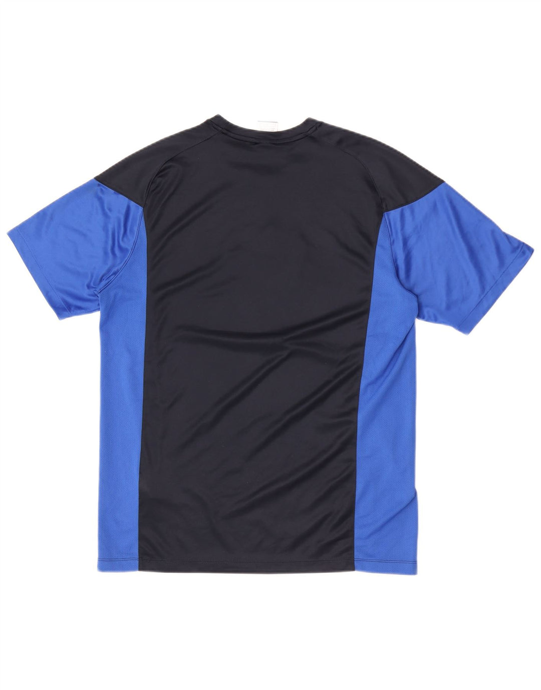 Nike - T-shirt grafica da uomo Dri Fit, taglia grande, in poliestere color block blu navy