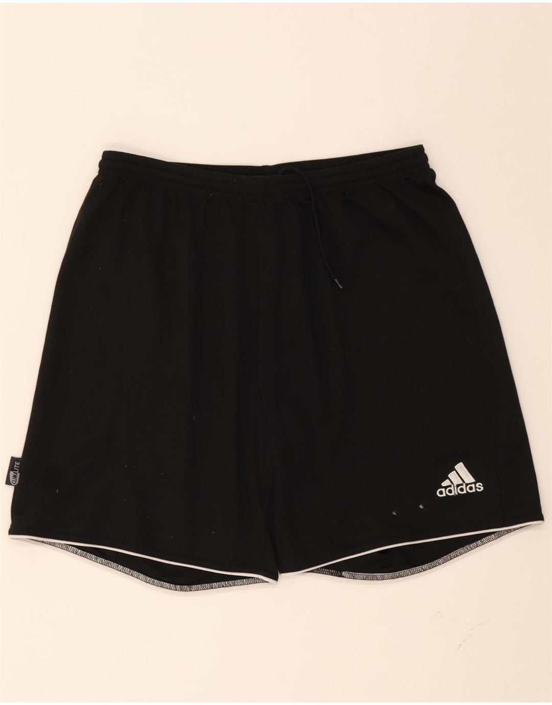 ADIDAS Womens Climalite Sport Shorts UK 16 Large  Black Polyester Vintage Adidas and Second-Hand Adidas from Messina Hembry 