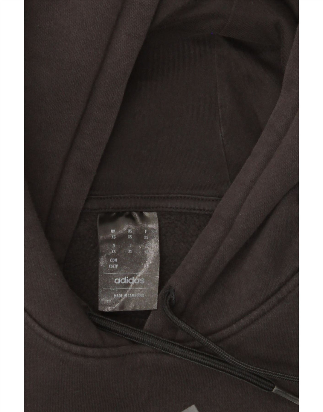 Felpa con cappuccio grafica da uomo ADIDAS XS nera