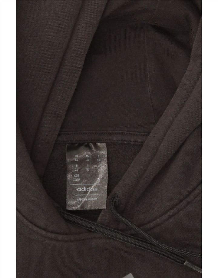 Felpa con cappuccio grafica da uomo ADIDAS XS nera
