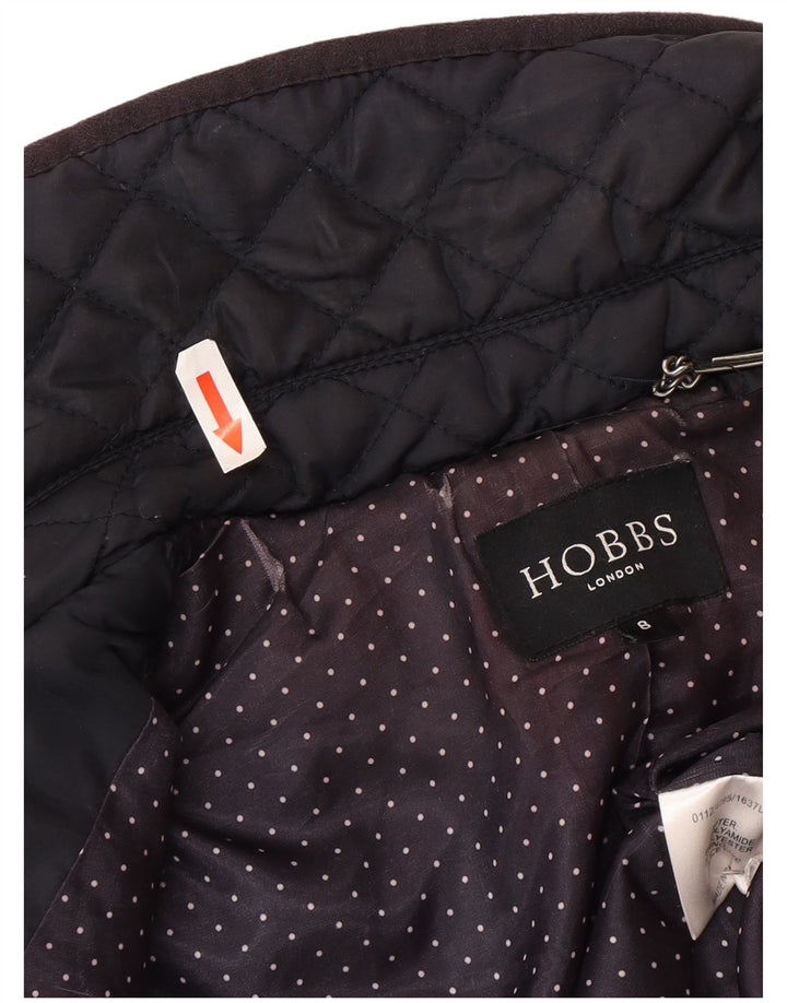 Giacca trapuntata da donna Hobbs UK 8 Small Blu Navy in poliammide