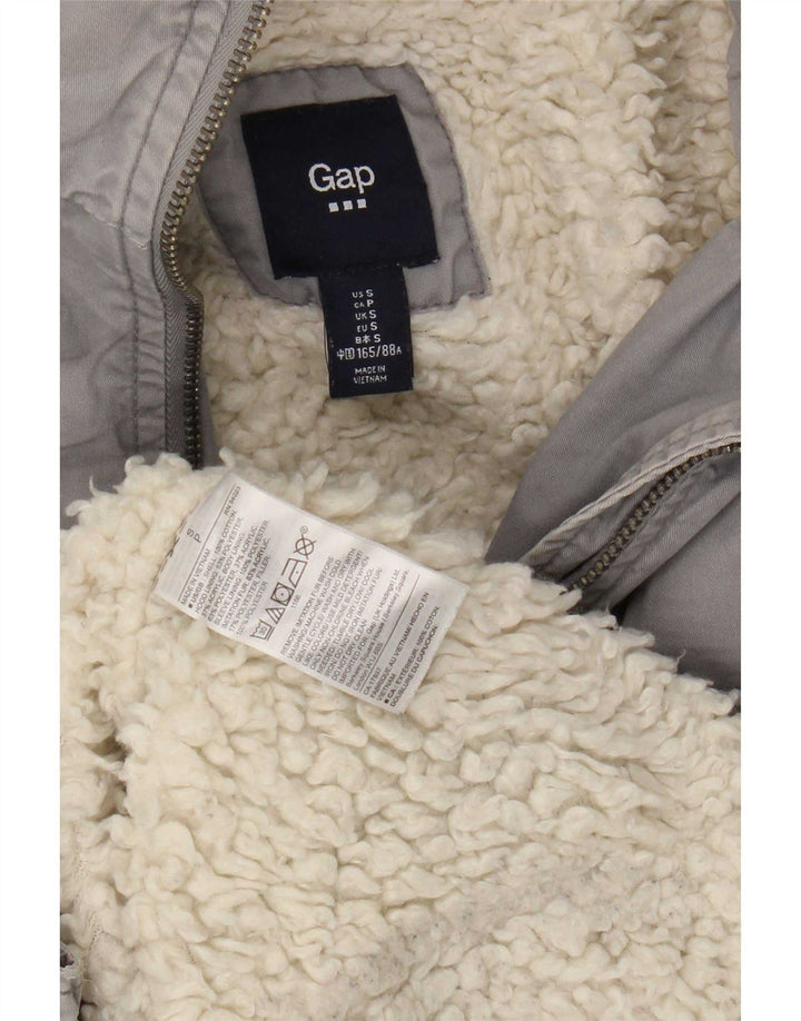 Giacca Parka con cappuccio da donna Gap UK 10 Small Grigio Cotone