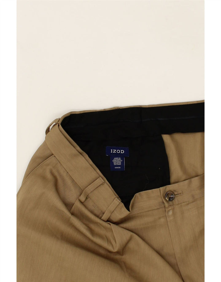 IZOD Mens Pegged Suit Trousers W44 L30  Beige Polyester Vintage Izod and Second-Hand Izod from Messina Hembry 