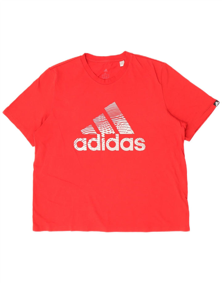 T-shirt grafica da uomo Adidas Top XL rossa
