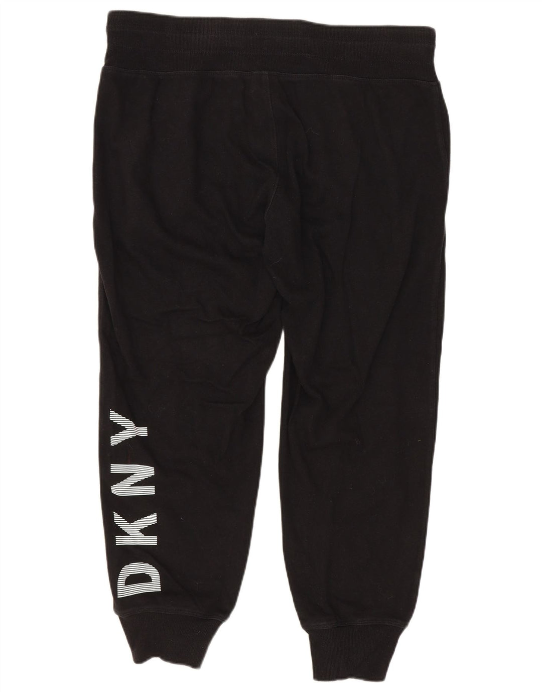Pantaloni da tuta Dkny da donna con grafica corta da jogging UK 14 medio nero