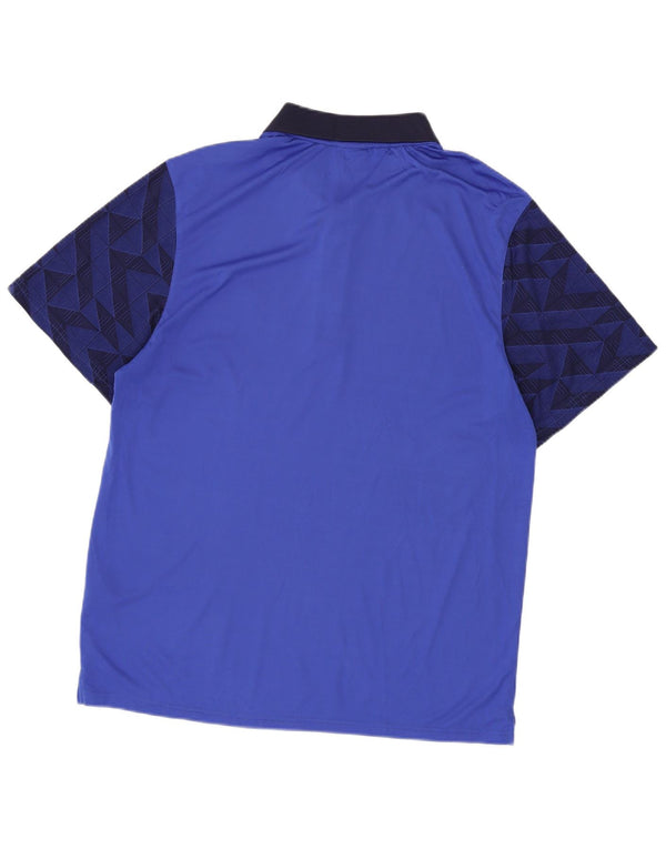 Polo da uomo Lyle & Scott 2XL Poliestere geometrico blu