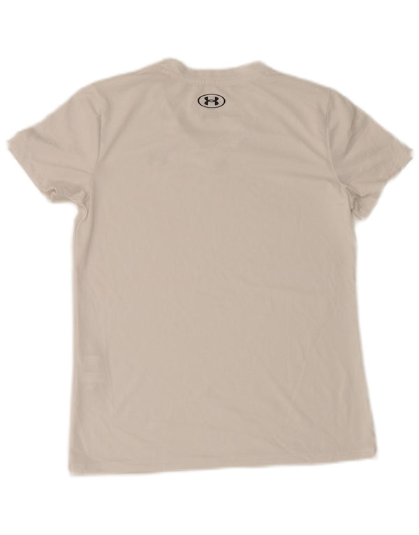 T-shirt da uomo Under Armour XS bianca in poliestere