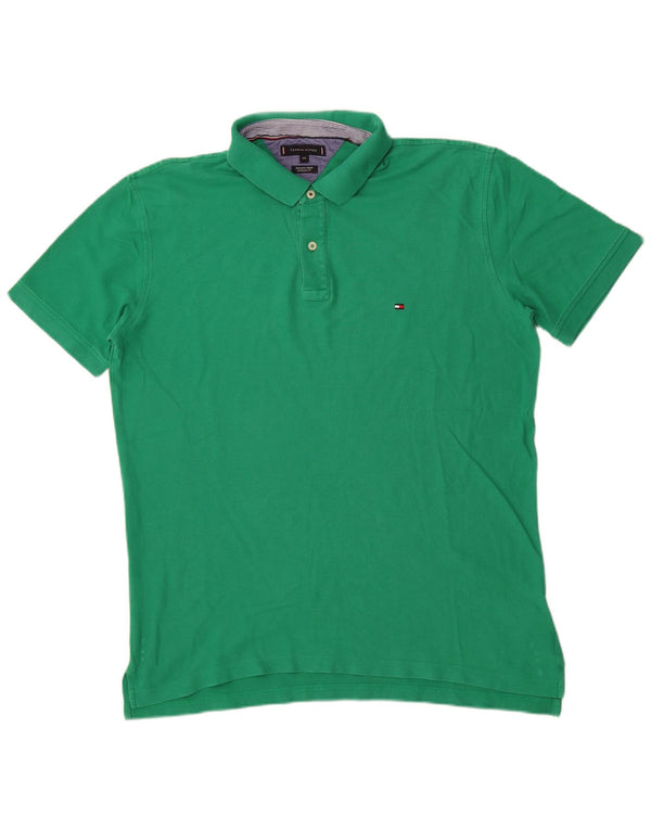 Polo da uomo vestibilità regolare Tommy Hilfiger 2XL cotone verde