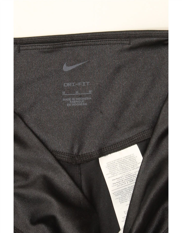 NIKE Womens Dri Fit Leggings UK 12 Medium  Black Polyester Vintage Nike and Second-Hand Nike from Messina Hembry 
