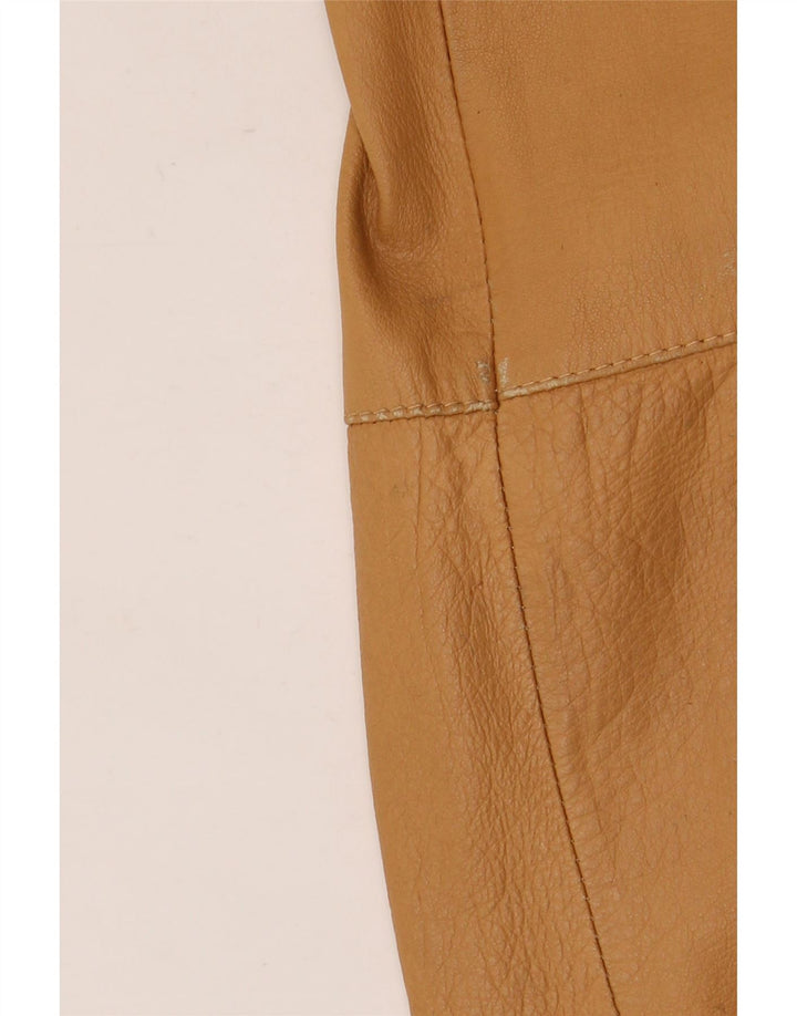 Giubbotto Bomber in Pelle Uomo Essebi IT 56 3XL Pelle Beige